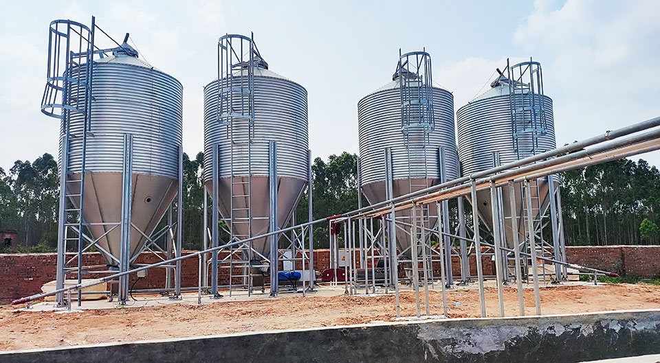 Application example of the silos