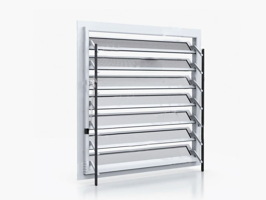 All plastic transparent shutter
